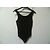 Body negro sin tirantes Wolford con efecto de hojas en relieve - vista 3