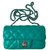 Chanel Cross-body timeless extra mini flap bag Green Leather  ref.50649