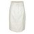 Falda de cuero de cordero con cintura alta de Loewe Blanco Piel de cordero  ref.50679