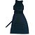Ralph Lauren Vestido Largo Negro Sin Mangas con Cinturón S - vista 2
