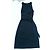 Ralph Lauren Vestido Largo Negro Sin Mangas con Cinturón S - vista 3
