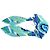 Bandana da spiaggia in seta Juicy Couture blu verde Multicolore - vista 2