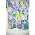 Blazer Irié de algodão com estampa floral roxa multicolorida Verde - vista 4