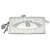 Christian Dior carteiras Branco Cinza Couro Pano  ref.51127