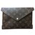 Louis Vuitton pochette kirigami Brown Leather  ref.51169