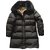 Burberry goose feather down coat Black Polyester Fur  ref.51238