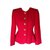 Yves Saint Laurent Jackets Red Wool  ref.51371