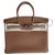 Birkin Hermès Handbags Cognac Leather  ref.51372