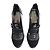 Décolleté Barbara Bui in Camoscio Nero e Pelle Iridescente Grigia 37.5IT Grigio - vista 2