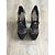 Décolleté Barbara Bui in Camoscio Nero e Pelle Iridescente Grigia 37.5IT Grigio - vista 3