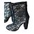 Botines Gianvito Rossi de ante negro - vista 2