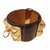 Bracelet "collier de chien" de Hermès Cuirs exotiques Plaqué or Violet  ref.51463