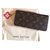 Louis Vuitton Clemence wallet bloom Brown Leather  ref.51543