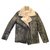 Sandro Coats, Outerwear Grey Leather  ref.51654