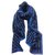 Louis Vuitton sciarpe Blu Cotone Biancheria  ref.51792