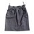 Yves Saint Laurent die Röcke Schwarz Grau Wolle  ref.51801