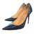 Christian Louboutin Heels Blue Patent leather  ref.51827