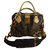 Bolso satchel leopardo de Louis Vuitton Adele Multicolor Charol Paño Pitón  ref.63491