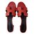 Oran Hermès OASIS EPSOM VERNIS Red Patent leather  ref.51922