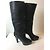 Botas Louis Vuitton de piel negra 37.5 Negro - vista 5