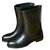 Louis Vuitton Overdrive flat half boot Black Leather  ref.52130