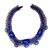 Vintage Necklaces Silvery Navy blue Silver  ref.52154