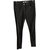 Givenchy Pantalones, polainas Negro Piel de cordero Gamuza  ref.52323