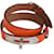 Kelly Bracelet Hermès Cuir Orange  ref.52399