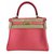 Hermès Kelly 25 Pink Leder  ref.52903