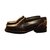 Louis Vuitton Academy flat loafer Cuir vernis Noir  ref.52975