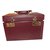 Vanity Case Cartier Cuir Bordeaux  ref.53049