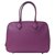 Hermès Bolsa de pluma Púrpura Cuero  ref.53065