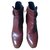 Tod's Gomma T100 Tronchetto Gancio Dark red Leather  ref.53195