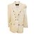 Giacca Balmain Bianca in Cotone e Lino Taglia S Bianco
