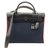 Hermès Herbag zip 31 Navy blue Cloth  ref.53253