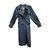 Burberry Trench Coats Azul marinho Algodão Poliéster  ref.53420