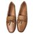 Louis Vuitton Loafers Caramel Leather  ref.53611