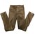 Zadig & Voltaire Pants, leggings Khaki Leather  ref.53618