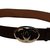 Chanel Cinturones Marrón oscuro Cuero  ref.53626