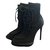 Burberry Ankle Boots Black Leather  ref.53866