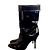 Botas Lanvin de charol negro con punta