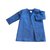 Yves Saint Laurent Jackets Blue Cotton  ref.53874