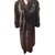 Autre Marque lungo cappotto di visone in pura pelle Nero Pelliccia  ref.53881