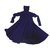 Vestido de cola de pescado de lana Issey Miyake Azul  ref.54006