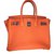 Hermès Birkin 30cm Togo Naranja Cuero  ref.54013