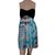 Diane Von Furstenberg Dresses Black Blue Multiple colors Silk  ref.54256