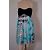 Abito Diane Von Furstenberg Asti in seta nero e blu Multicolore - vista 3