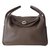 Hermès Lindy 30 Gris pardo Cuero  ref.54306