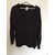 Patrizia Pepe Strickpullover Baumwolle Dunkelbraun - Ansicht 3