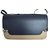 Lancel Handbags Blue Beige Leather  ref.54350